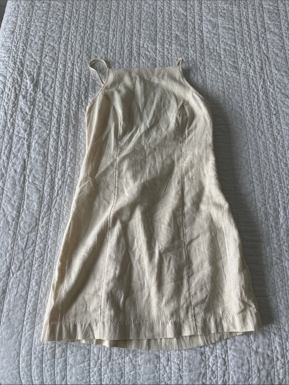 Abercrombie & Fitch Cream Slip Dress